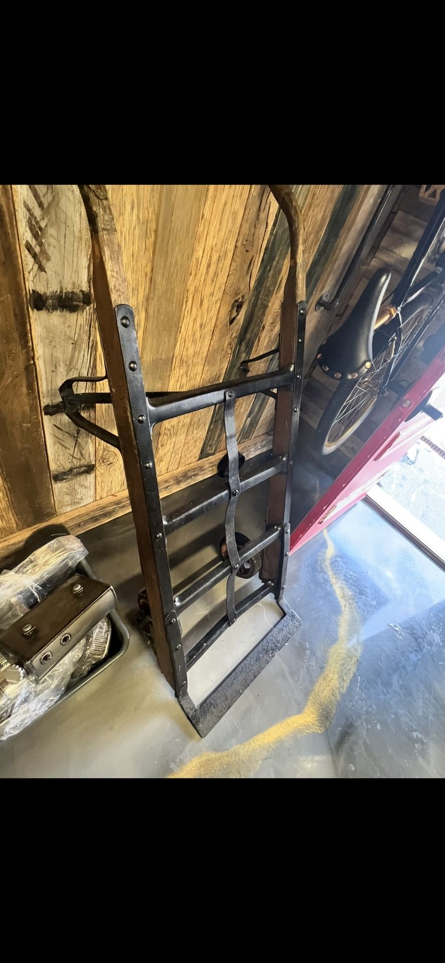 Vintage Rustic Industrial Hand Cart Dolly