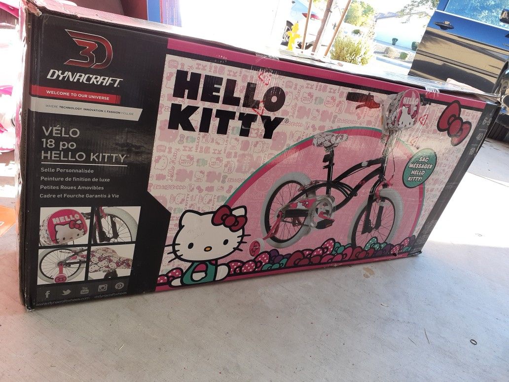 Hello KITTY BIKE FOR YOUR BABYGIRL 6 TO 9 YEARS OLD