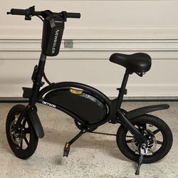 Jetson Bolt Folding Electric Ride-On Bike, Easy-Folding, Built-in Carrying Handle, Twist Throttle, Up to 15.5 MPH