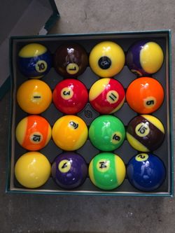 Glow in the dark pool balls brand new