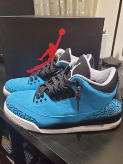 Jordan 3 Powder Blues, Sport Blues, Grey Wolfs, Fire Red