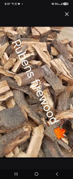 Seasoned almod and cherry firewood
