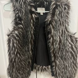 Ladies Size Small Hinge Leather Faux Vest 