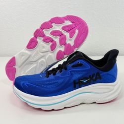 Hoka One One Clifton 10 Shoes Womens Size 8 Blue Running Sneakers No Box