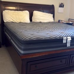 King Size Wood Platform Bed