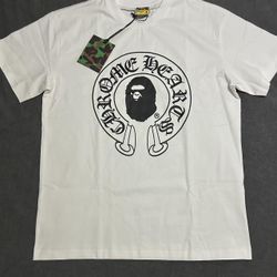 Bape Chrome Collab Spider Denim Jeans Tears Off White Tee Shirt Cotton Wreath Hearts Off White Hoodie XL