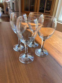 24 ikea ÄNKEBLOMSTER Wine glass, clear glass, 8 oz