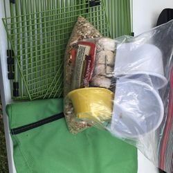 Bird Play Pen , Accessories And Food