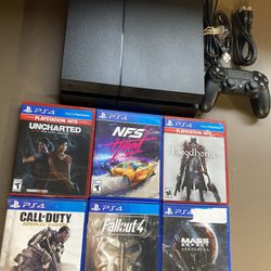 Sony Playstation 4​ PS4 500GB Uncharted Edition Comes With 6 Cool Popular Games In Perfect Condition