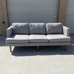 *Free Delivery* Modern Gray West Elm Couch Sofa