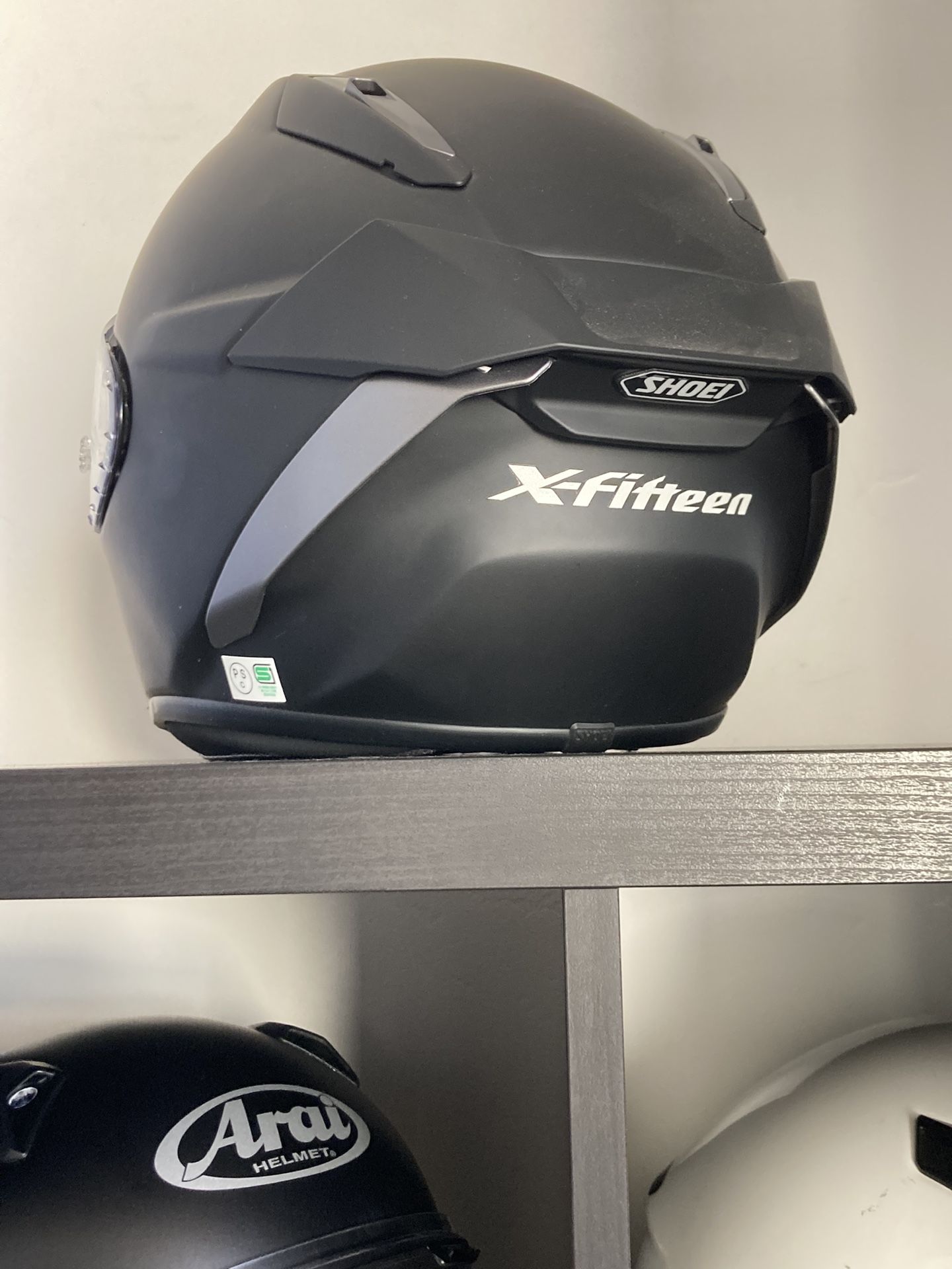 SHOEI X-Fifteen Helmet, Size Small, Matte Black in Very Good Condition