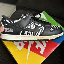 Nike SB Dunk “Quartersnacks Zebra”