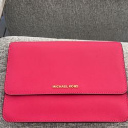 Pink Mk Bag With Small Wallet 