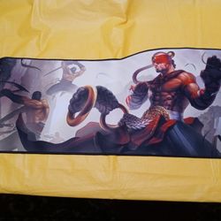 League of Legends Lee Sin Extended Curved Gaming Mouse Pad