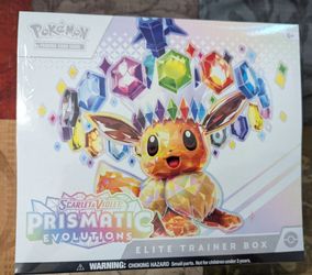 Pokemon Prismatic Evolutions Elite Trainer Box Factory Sealed