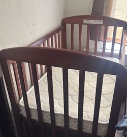 Beautiful Dark Wood Crib