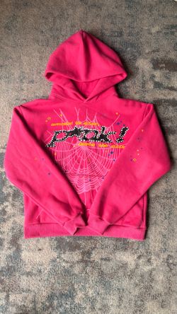PINK SPIDER HOODIE SMALL