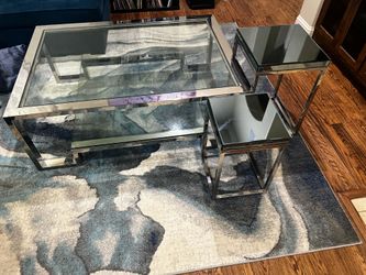 Z Gallerie Coffee Table & Nesting Side Tables