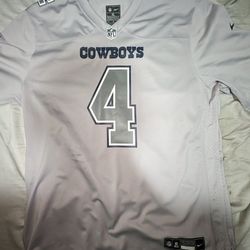 Men's Dallas Cowboys (#4 Prescott) NFL Football Jersey (Size XL)
