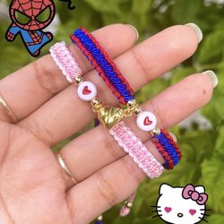 Couple Heart Magnet Bracelets 