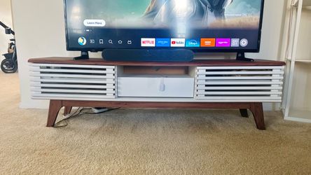 Mid-Century Modern TV Stand with Storage