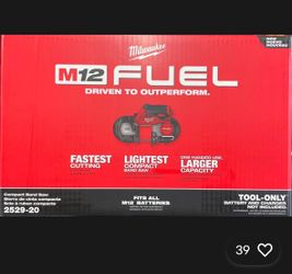 Milwaukee 2529-20 M12 Fuel Compact Band Saw New In Box