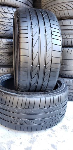 Two 255/35/18 BRIDGESTONE POTENZA RUN FLAT