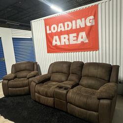 Recliner Couch Set