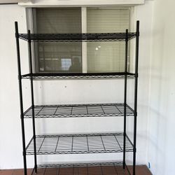 Black Steel Wire Shelves
