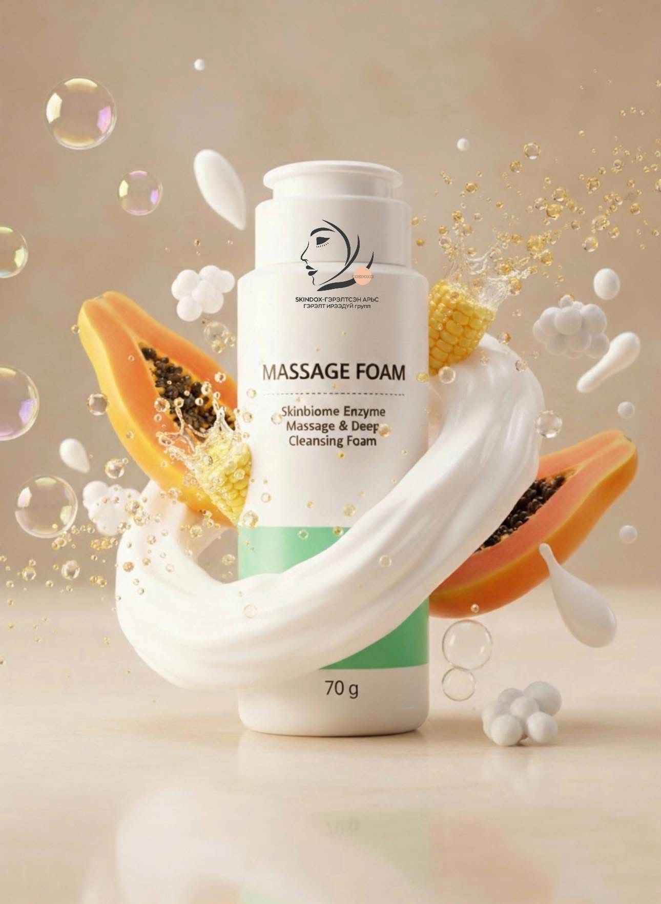 Papaya Enzyme Cleansing Foam – Brightening, Anti-Acne, Anti-Wrinkle, Pore Care