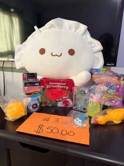 Toy Bundle with Dumpling Plush and Squishies
