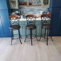 Bar Stools  30 In High And Swivel 