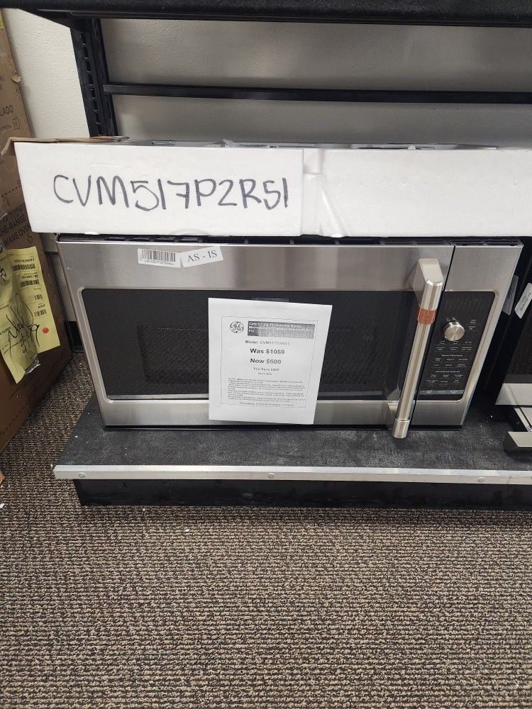Café 1.7 Cu. Ft Over the Range
Microwave in Stainless Steel with Air
Fry