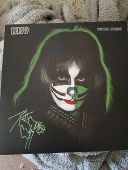 Peter Criss KISS Signed Autograph Auto "KISS Solo: 1978 S/T" Album Vinyl LP Beckett coa