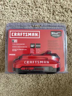 New Sealed CRAFTSMAN V20 20 -Volt 1 -Pack Battery ( 2.0 Ah Lithium-ion )