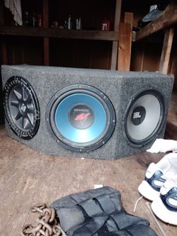 Speakers in box