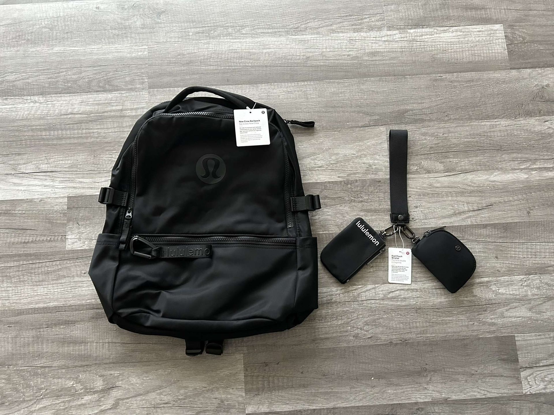 Lululemon Backpack New Crew Black New With Tags 22L