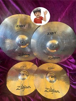 🔥 Zildjian 4 Piece Cymbals Drum Set Drums