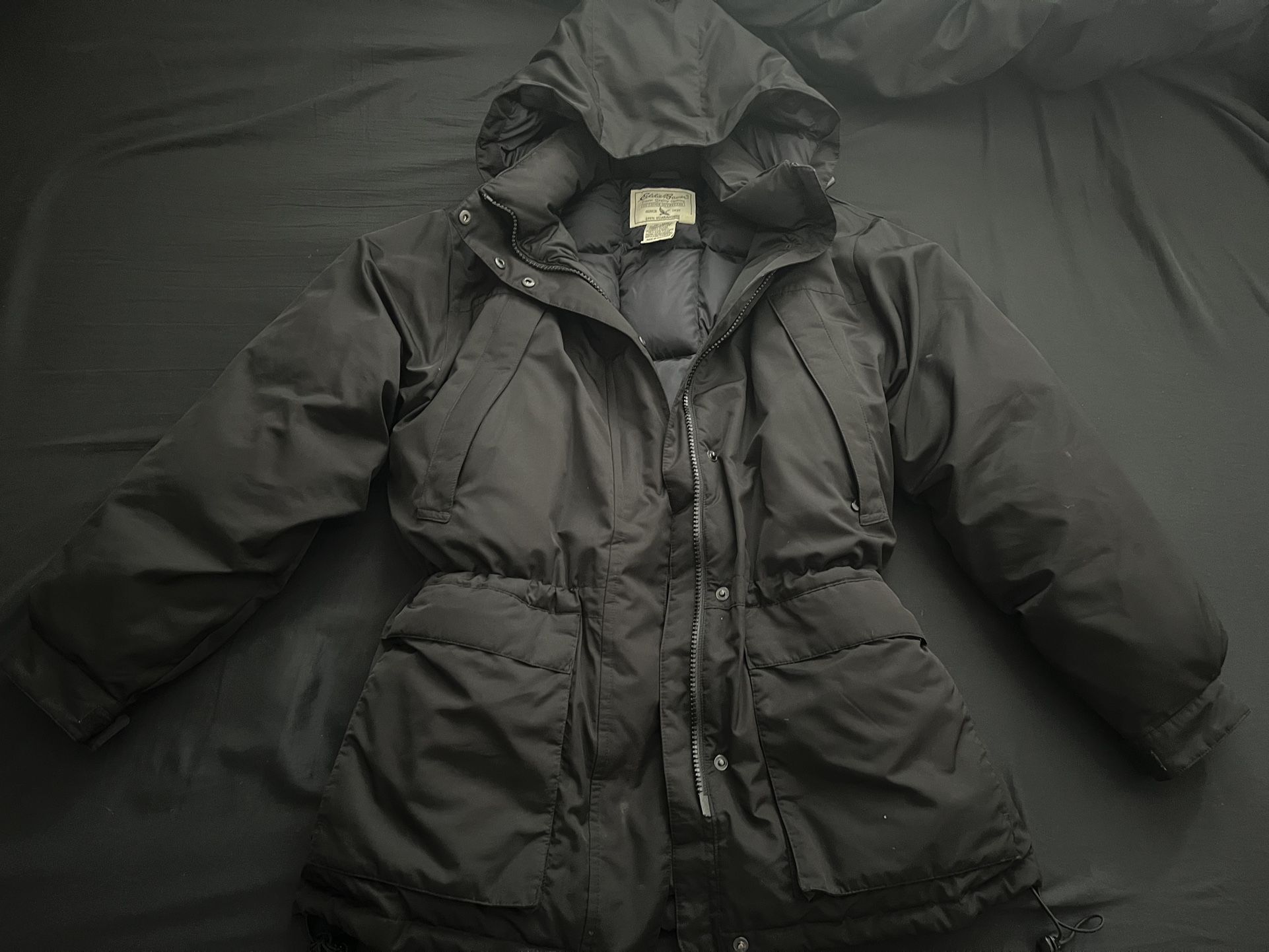 Eddie Bauer Black Thinsulated LiteLoft Waterproof Jacket Womens sz Medium