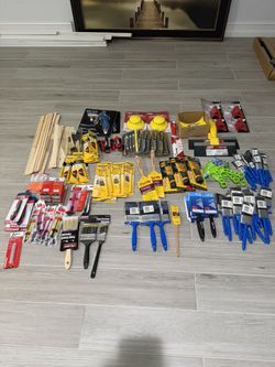 Contractor Paint & Drywall Tool Bundle – Brushes, Knives, Repair Tools, Supplies