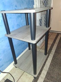 3 tier French Grey end table, suitable 4 small spaces, versatile