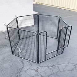 $70 (New in Box) Heavy duty 32” tall x 32” wide x 6-panel pet playpen dog crate kennel exercise cage fence 