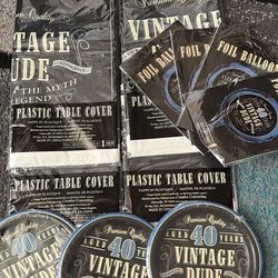 40th Birthday Party Supplies 