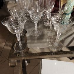 5 Vintage Wine Glass
