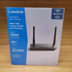 NEW! Linksys Dual Band AC1000 Wi-Fi Router