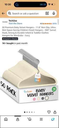 50 infant clothes hangers
