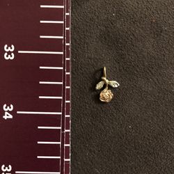 Flower Charm/Pendant (colored 14K Gold)