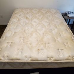 Queen Bed, Boxspring & Frame