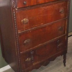 Antique Dresser And Vanity 