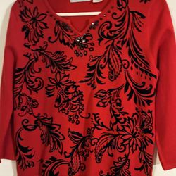 Women’s Knit Top By Alfred Dunner, Size SP, NWT